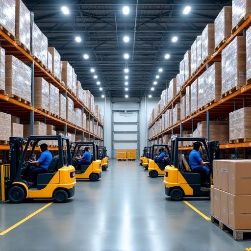 Modern international export warehouse facility